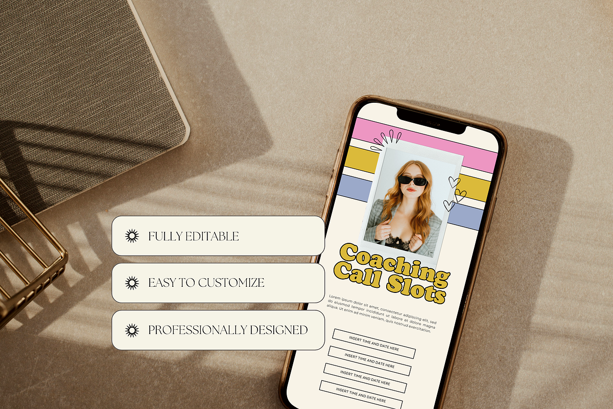 Retro Instagram Stories Posts Canva, a Social Media Template by Branding Babe Co. (Photo 6 of 7)