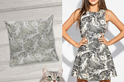 Camouflage pattern with CATS, a Pattern Graphic by pineart (Thumbnail 3 of 6)