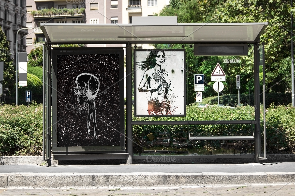 25 Advertising Poster Mockups Bundle, a Print Template by Giallo (Photo 23 of 52)