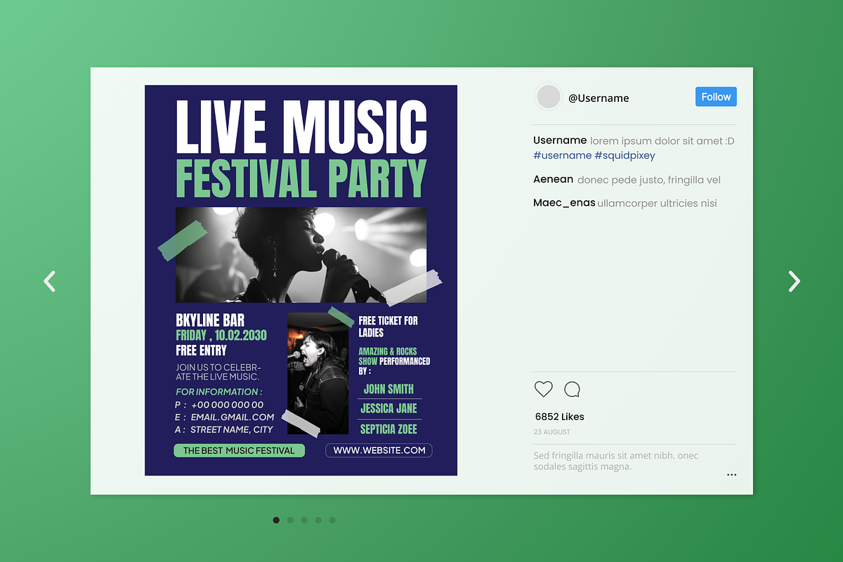 Music Event Flyer Set preview 4