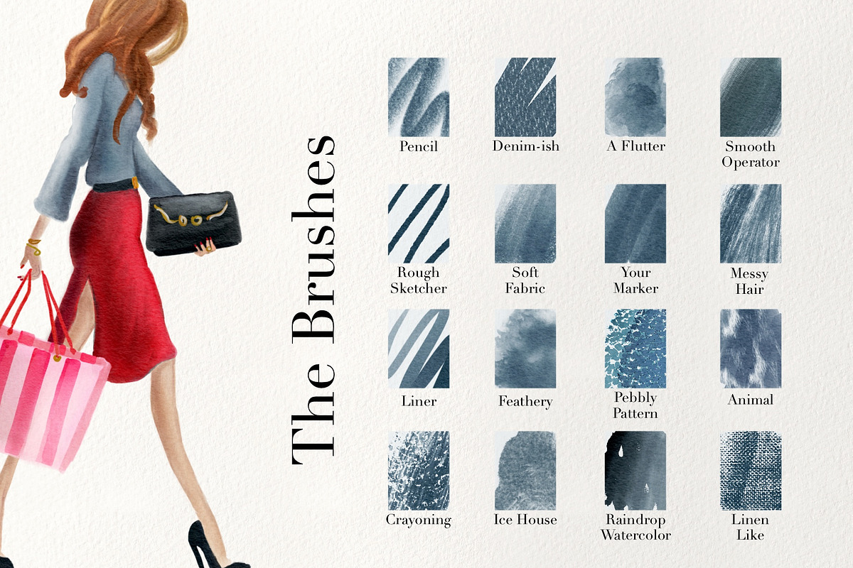 Fashion Lifestyle Set for Procreate, a Brush Add-On by Sofydoll Designs (Photo 4 of 10)