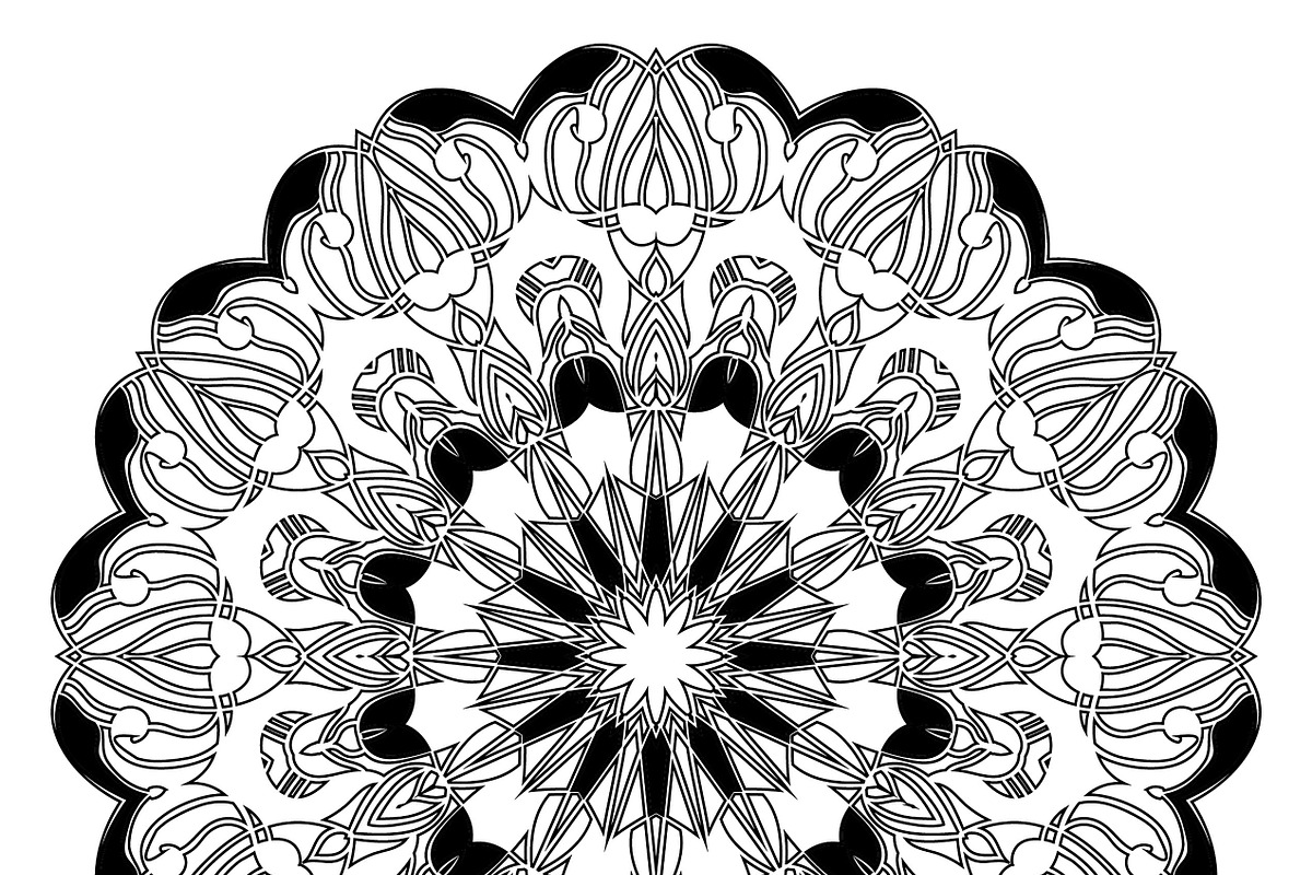 27 mandala vector backgrounds design, a Pattern Graphic by NJ Himel (Photo 19 of 28)
