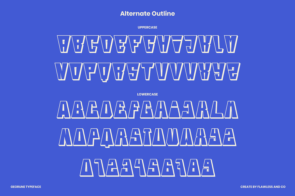 Georune - Sans Serif Display Font, a Font by Flawless And Co (Photo 9 of 10)