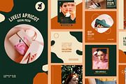 Lively apricot social media graphic, a Social Media Template by Chanut is industries (Thumbnail 1 of 8)