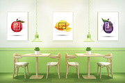 Mockup Bundle Poster Restaurant, a Print Template by Milan Mockup (Thumbnail 2 of 7)