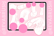 Procreate Male Mature pose brushes, a Brush Add-On by Revabrush (Thumbnail 3 of 4)