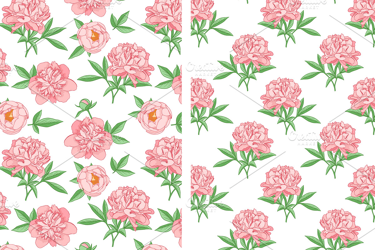 Peony Flowers Design Kit, a Decorative Illustration by Artspace (Photo 3 of 6)