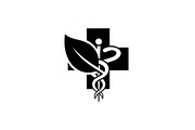 Natural Health Care Cross Icon, a Graphic by Gfx_Store (Thumbnail 4 of 10)