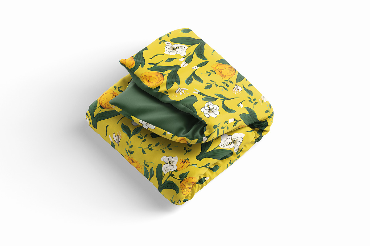 Folded Duvet Blanket Mockup, a Household Mockup by GraphicVil (Photo 9 of 9)