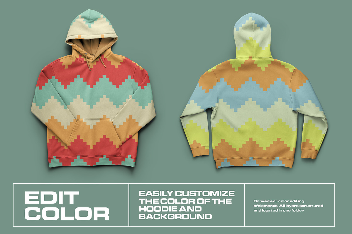 4 Mockups Unisex Oversize Hoodie, a Hoody Mockup by Grow Design Craft Studio (Photo 2 of 7)