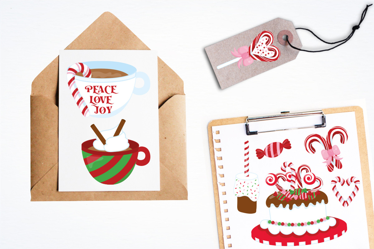 Christmas Cane Christmas, an Illustration by PrettyBundles (Photo 4 of 5)