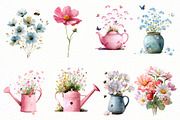 Watercolor Spring Flower clipart, an Illustration by Designworld (Thumbnail 2 of 5)