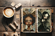 GOTHIC AND RENAISSANCE FAIRY PAPER, a Person Illustration by Daring Digies (Thumbnail 5 of 10)