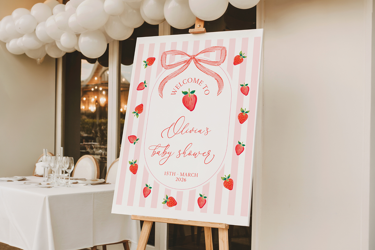 Someone Berry Sweet Welcome Sign, a Templates & Theme by Digital_Mind (Photo 3 of 3)