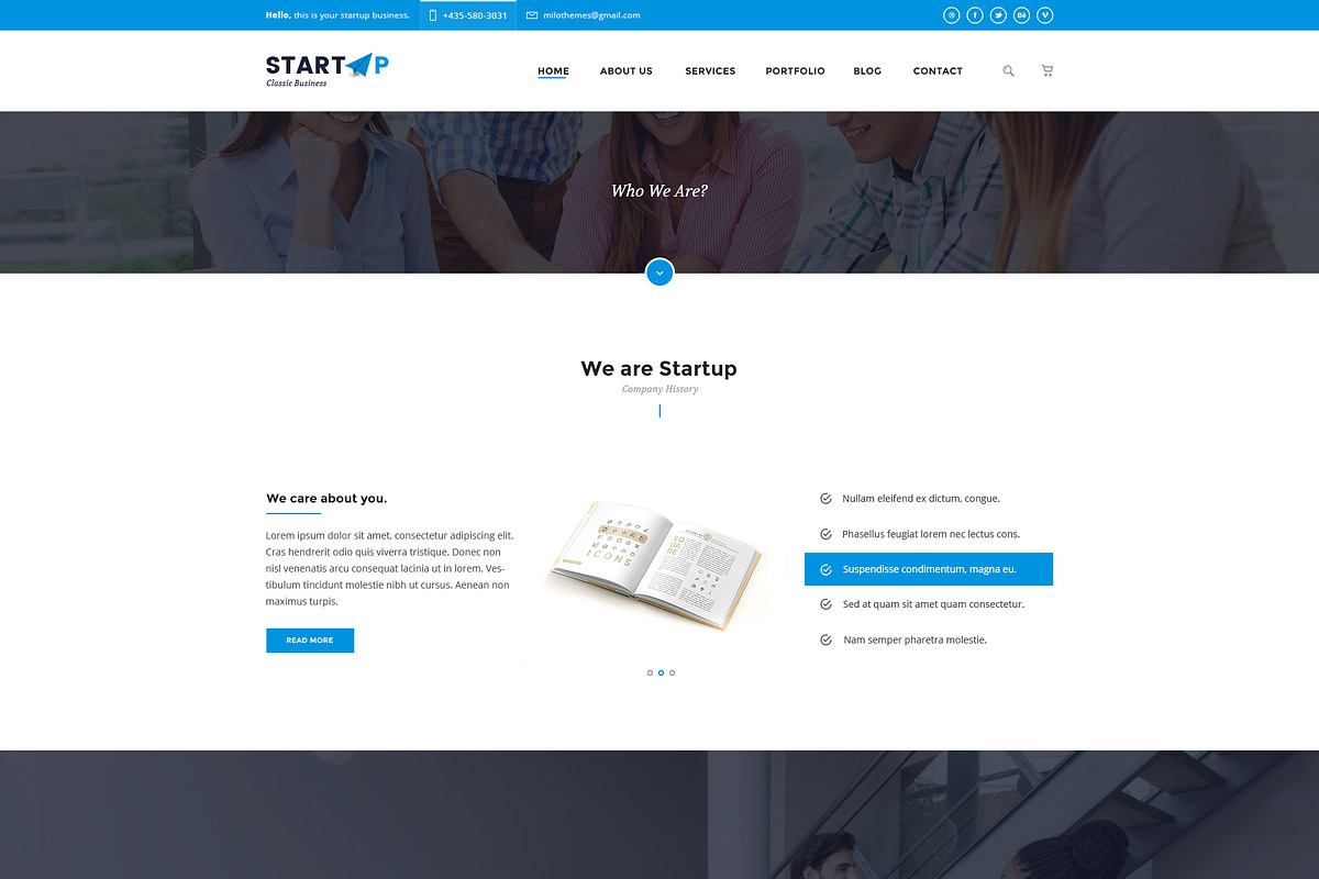 Startup | Basic Business PSD Website, a Websites & App Template by Milo Studio (Photo 7 of 13)