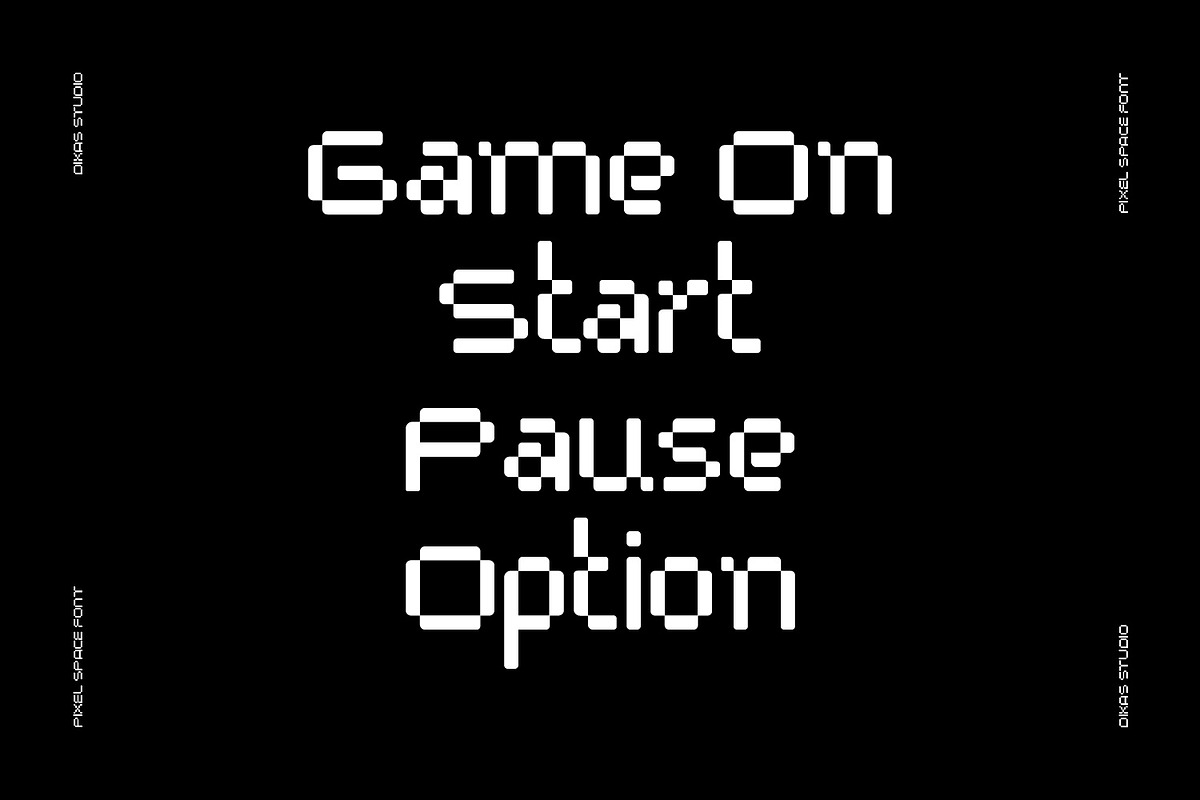 Pixel Space, a Sans Serif Font by Dikas Studio (Photo 7 of 9)