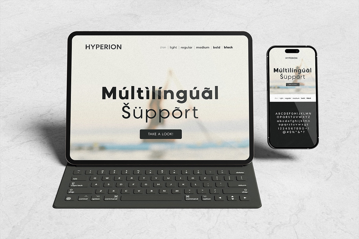 Hyperion - Sleek Modern Sans, a Sans Serif Font by HipFonts (Photo 3 of 12)