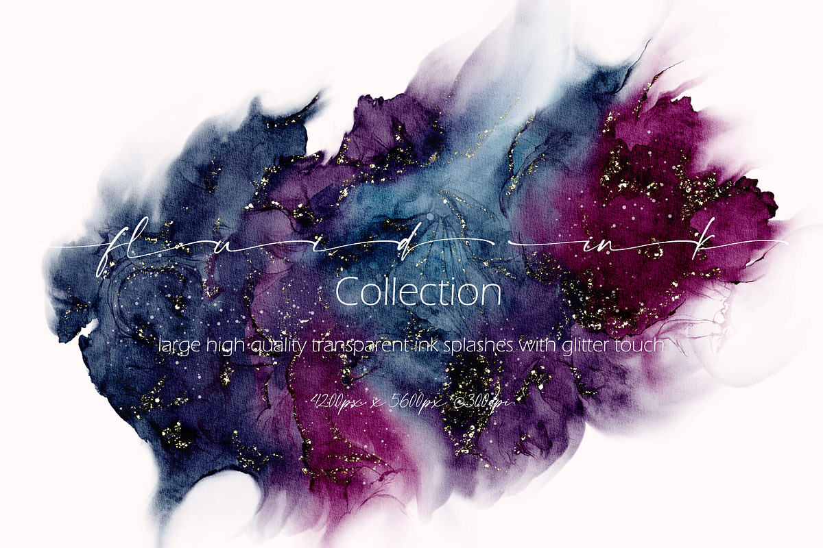 Fluid ink collection, a Texture Graphic by Mona Ahmed (Photo 1 of 14)