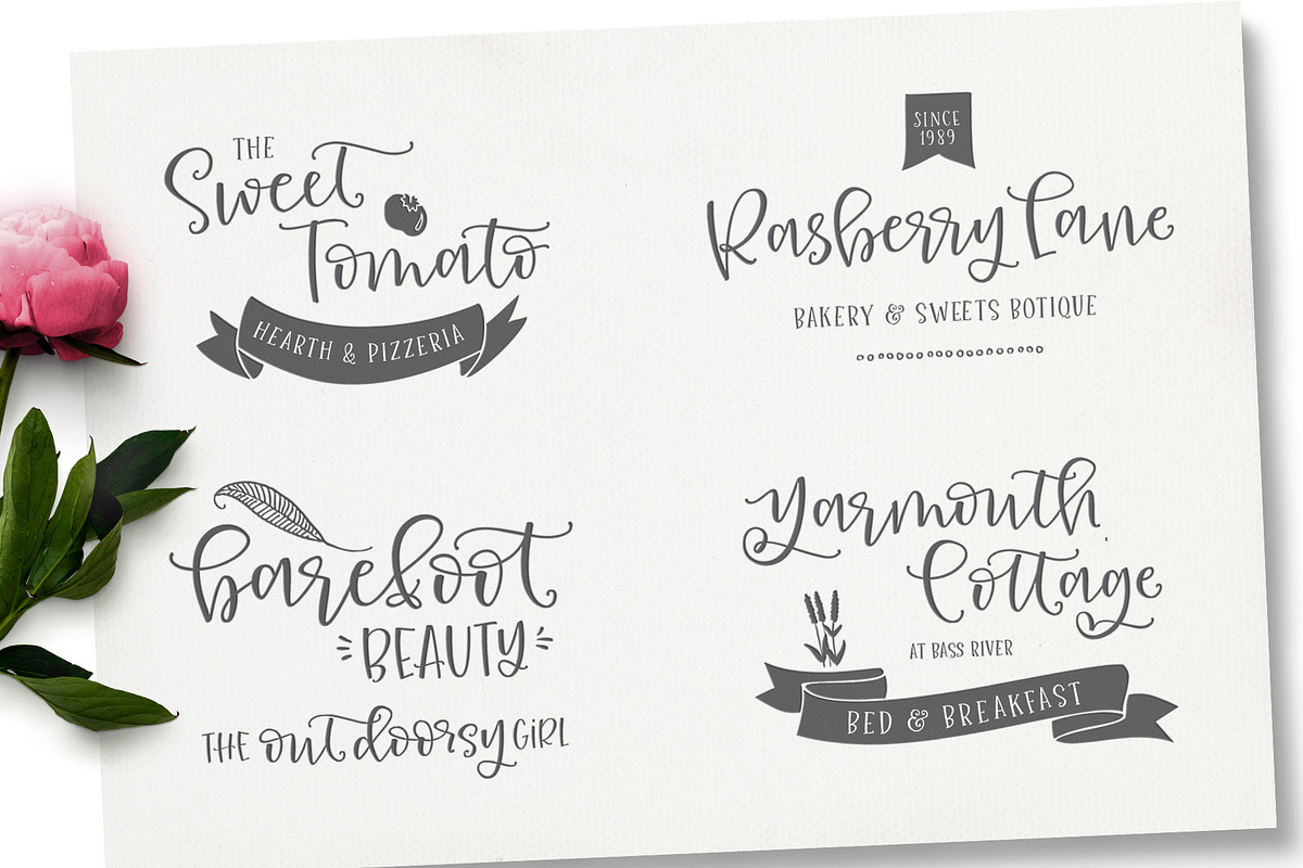 Roseroot Cottage Font Collection preview 8