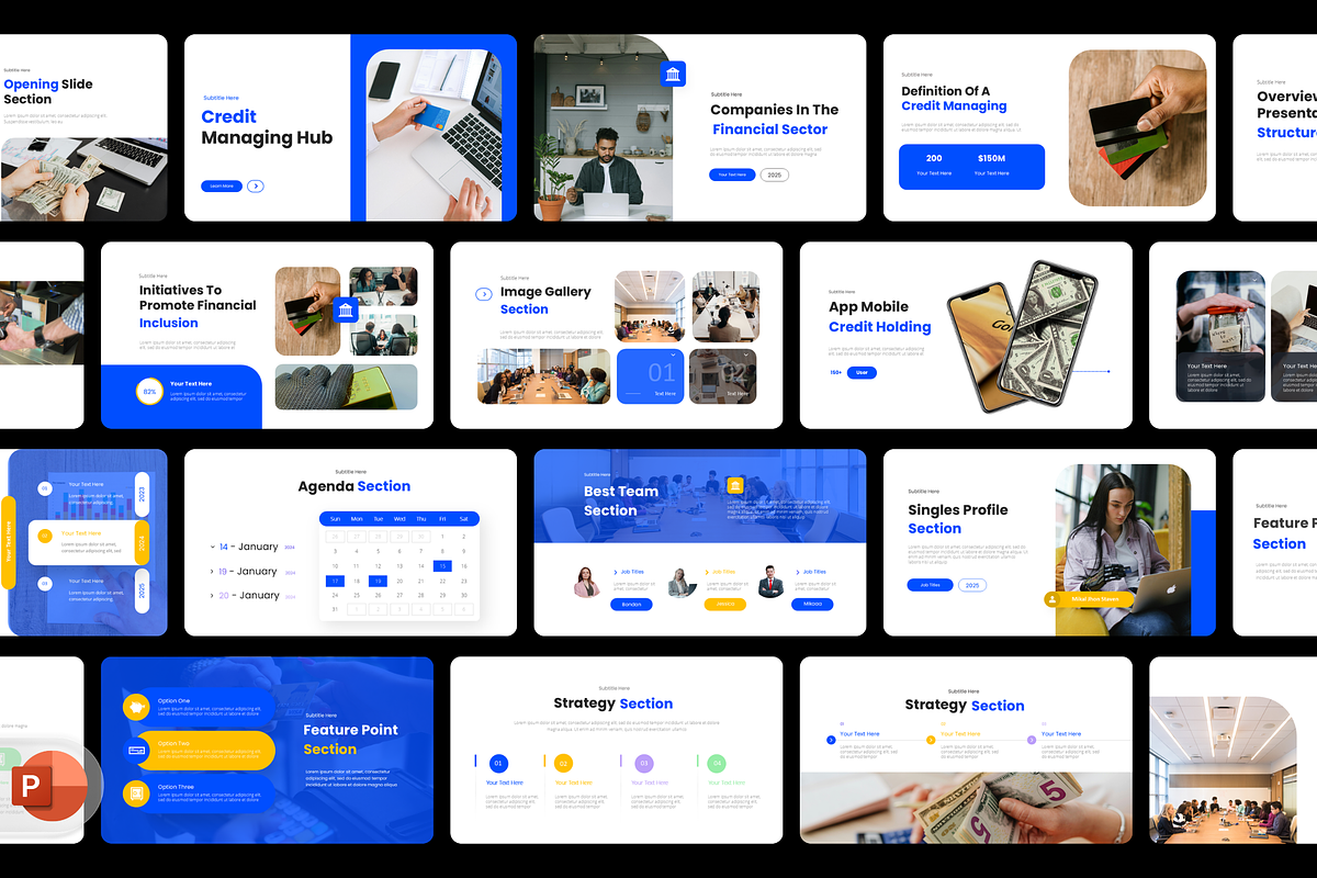Banking Presentation Template, a Presentation Template by Hammad Arif