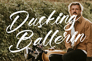 Dusking Ballerin, a Script Font by Integritype Studio (Thumbnail 1 of 15)