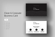 Clean & Corporate Business Card, a Business Card Template by bouncy (Thumbnail 1 of 3)
