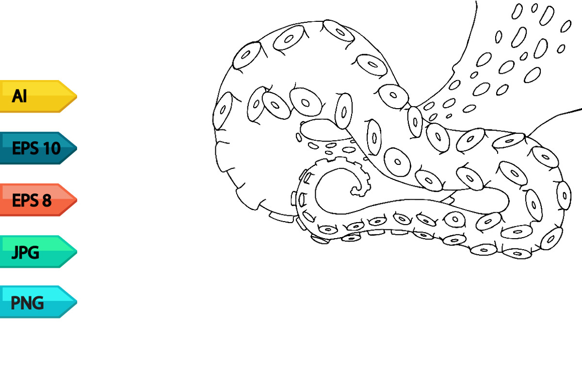 Vector sketch octopus tentacles, a Pattern Graphic by julia_musdotter (Photo 9 of 10)
