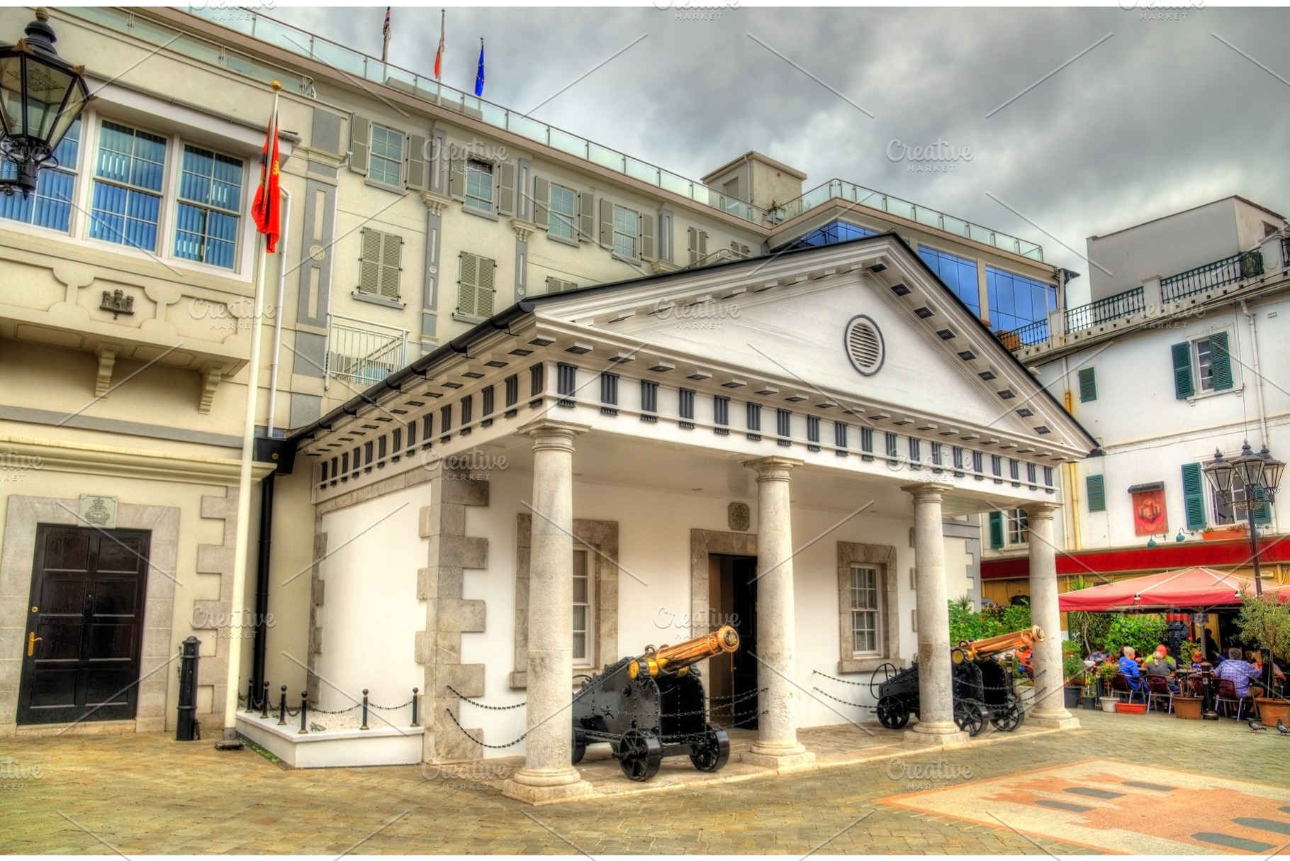 Number 6 Convent Place, House of the Government in Gibraltar, an Architecture Photo by Leonid Andronov
