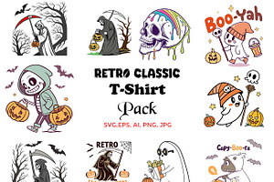 Retro Classics T-Shirt Pack, a Design Template by Studio Retouch