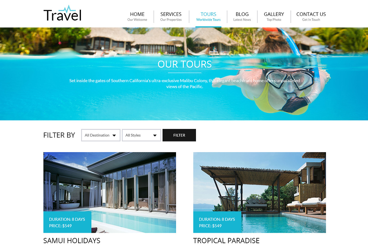 Travel - Responsive Wordpress Theme, a WordPress Template by Cmsideas (Photo 5 of 5)