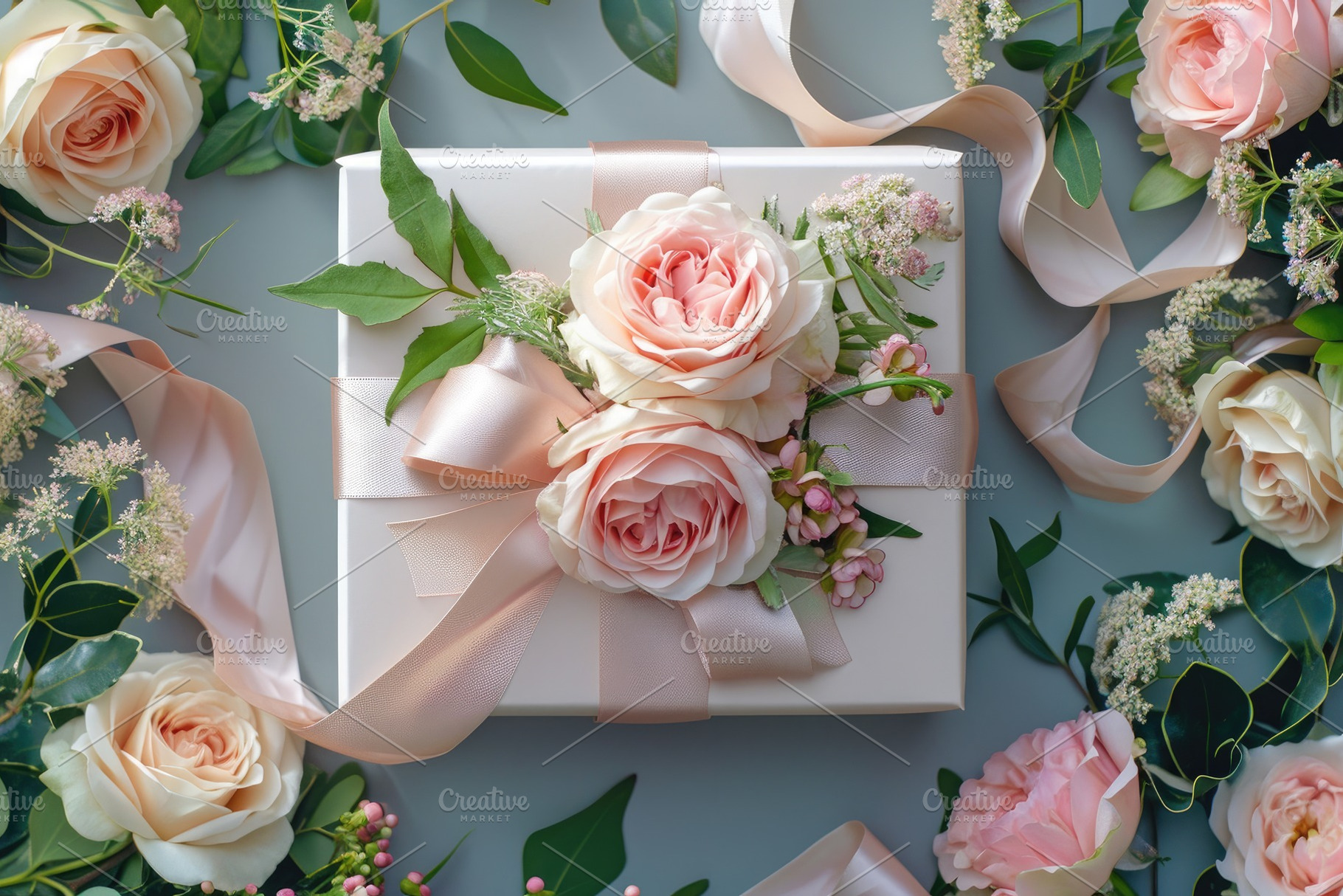A beautiful gift wrapped in a pink r, a Photo by Iftikhar Alam