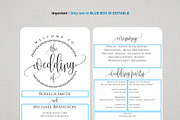 Wedding Program Fan SHR380, an Invitation Template by Shafura_Wedding (Thumbnail 5 of 5)
