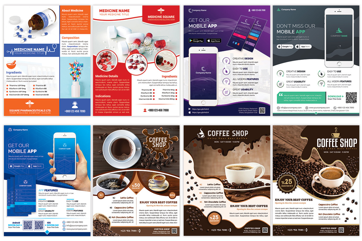 120 Business Flyers Bundle 99% OFF, a Flyer Template by Imagine Design Studio (Photo 12 of 17)