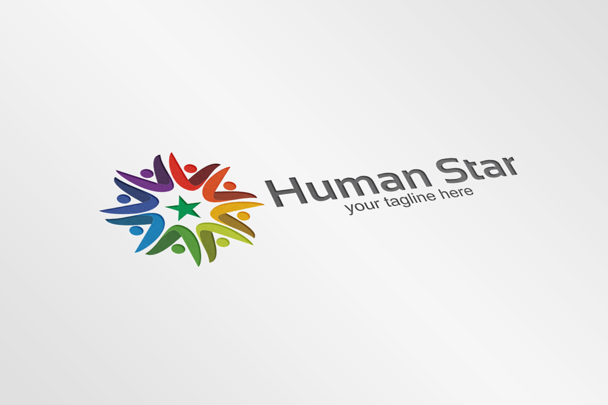 Human Star - Logo, a Branding & Logo Template by Alfam17 (Photo 2 of 3)