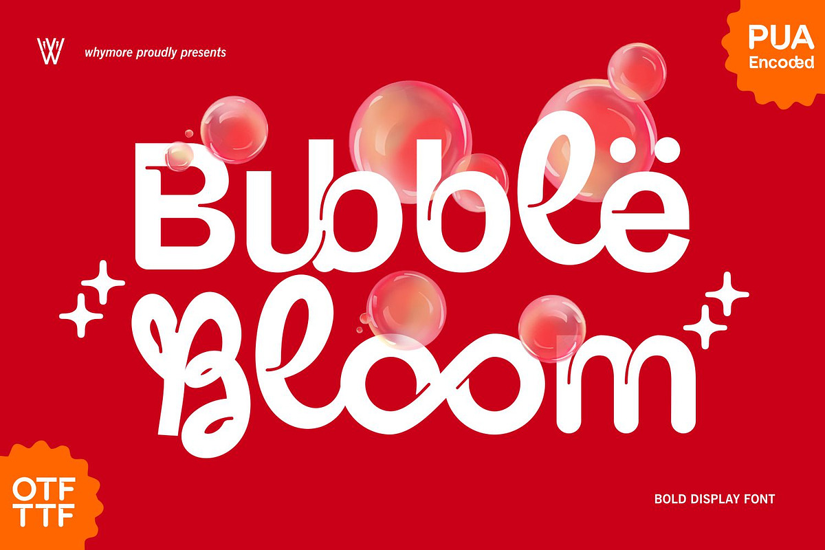 Bubble Bloom – Playful Rounded Font, a Script Font by WhymoreArt (Photo 1 of 12)