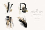Abstract Black Gold Watercolor Shape, a Texture Graphic by Veris Studio (Thumbnail 3 of 16)