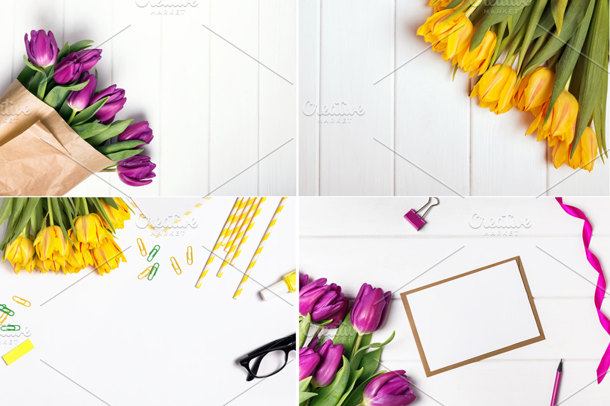 Spring set of photos with tulips, a Photo by Imageblend (Photo 4 of 5)