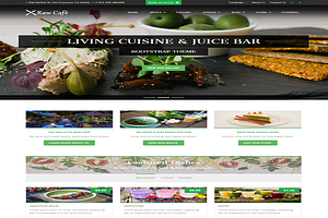 Raw Caf-Bootstrap Theme Restaurant