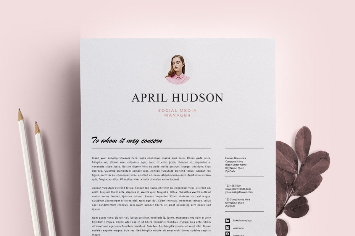 Social Media Resume Template / CV, a Resume Template by Resume21 (Photo 3 of 5)