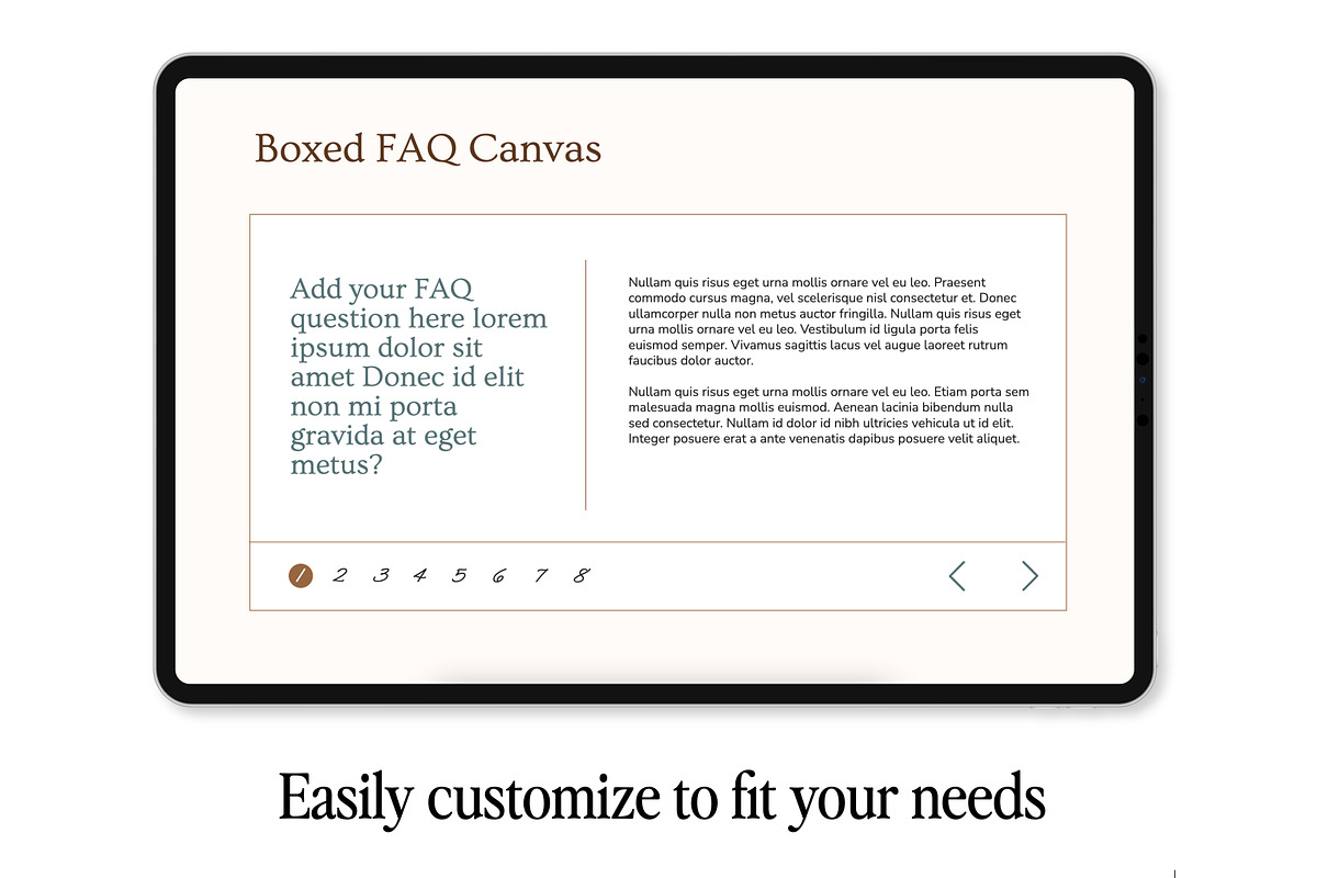 Boxed FAQ Showit Template, a Websites & App Template by Amanda Pena Design (Photo 4 of 6)