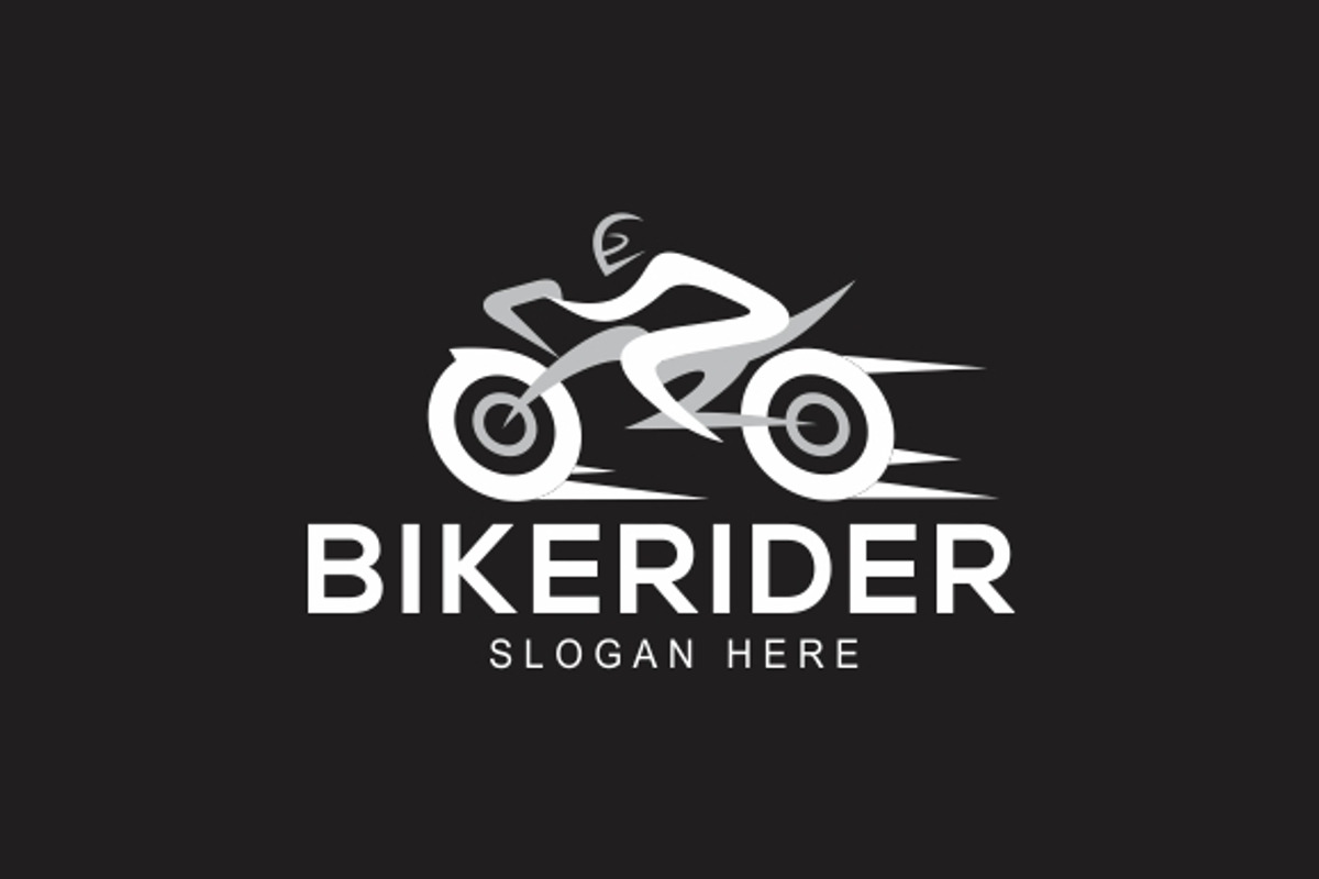 Bike Rider Logo, a Branding & Logo Template by MotionMount