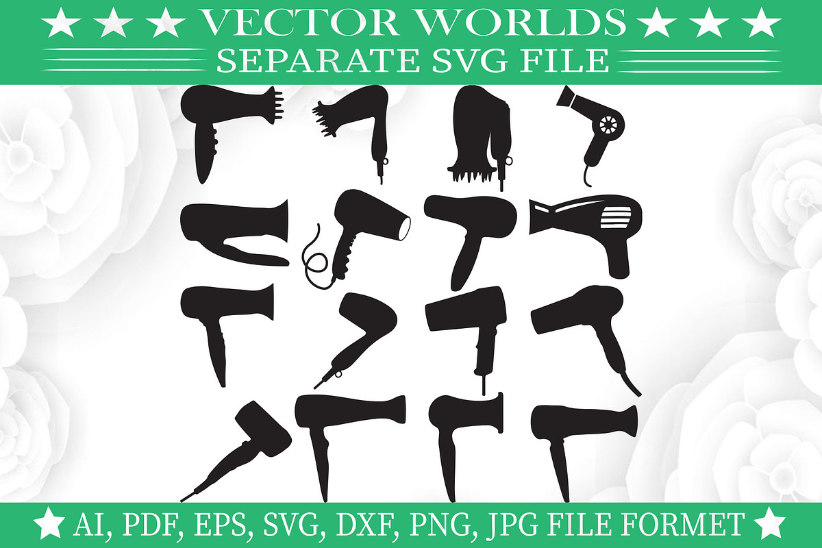 Hair Dryer Svg, Hair, Dryer Svg, an Object Graphic by VectorWorlds (Photo 2 of 3)