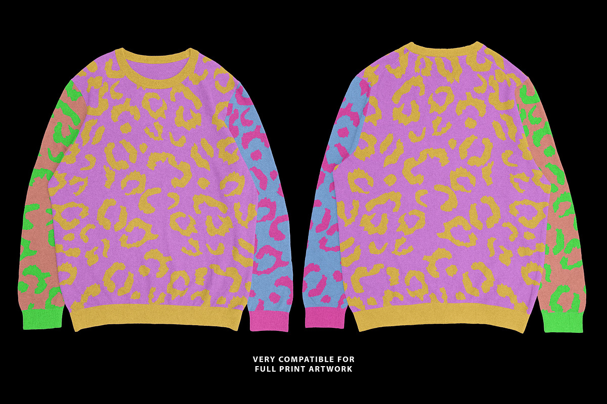 Realistic Knitted Sweater Mockup, a Hoody Mockup by Uncentrifuged Pressure (Photo 5 of 10)