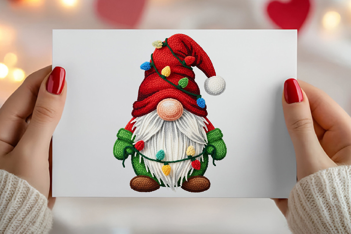 Christmas Gnome Png, Valentine's Day, an Illustration by Canvas Craft (Photo 3 of 7)
