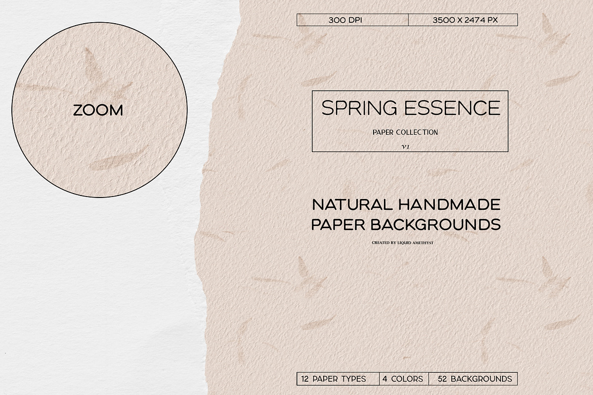 Spring Essence Paper Collection, a Background Graphic by Liquid Amethyst Art (Photo 4 of 5)