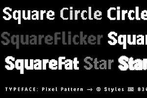 FONT PIXEL Pattern