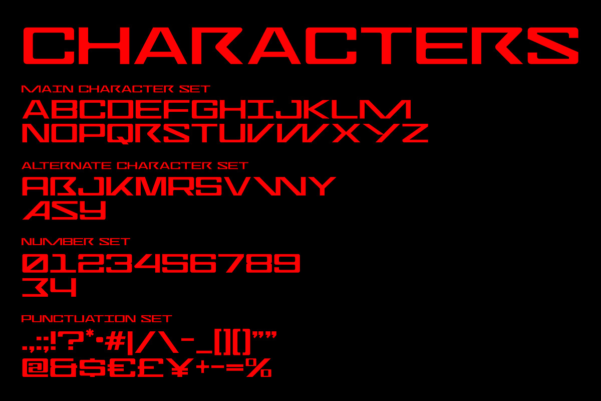 Airtight: Tech Display Font, a Sans Serif Font by ANDR35 (Photo 4 of 7)