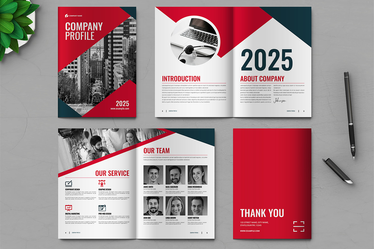 Company Profile, a Brochure Template by ContestDesign (Photo 1 of 3)
