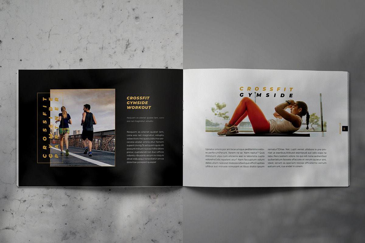GYMSIDE Lookbook Brochure Template, a Brochure Template by Indotitas (Photo 8 of 9)