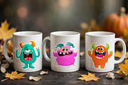 Spooky Crew - 6 Cute Monsters, a Decorative Illustration by D R A W K M A N (Thumbnail 3 of 8)